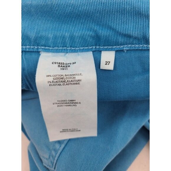 NWOT Closed Baker Blue Jeans Womens 27 Straight Leg Cropped - Picture 6 of 8